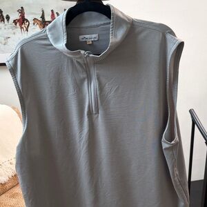 Peter Millar Gray Zip-Up Vest